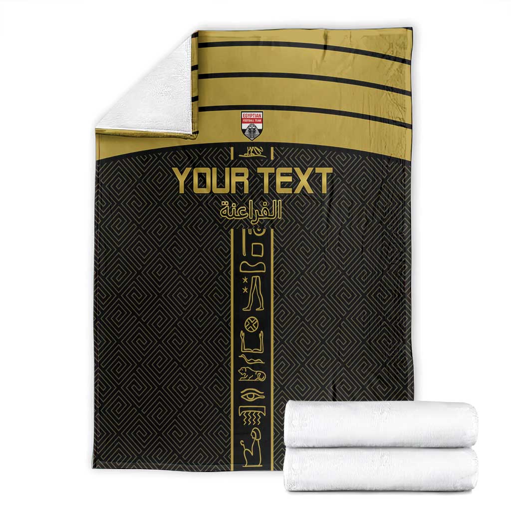 Egyptian Football Custom Blanket Yalla Masr - Black Ver