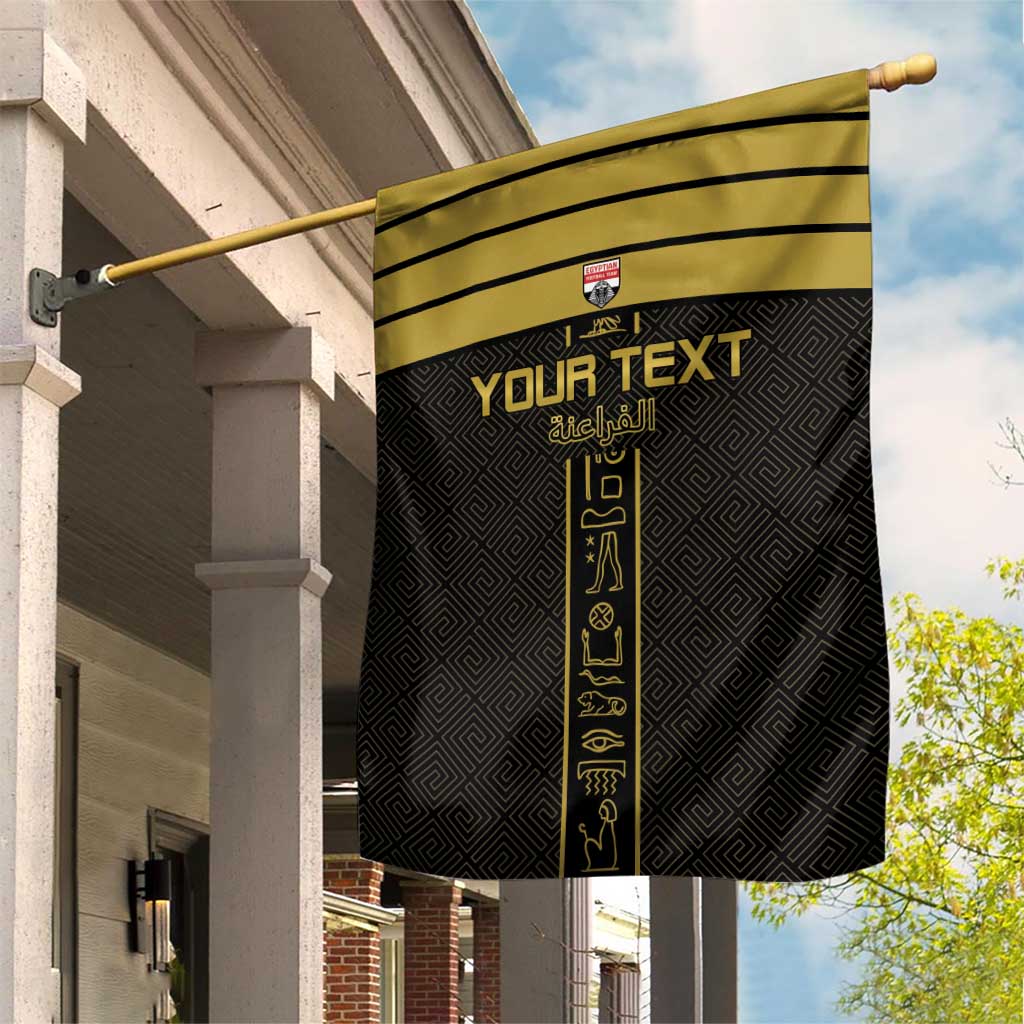 Egyptian Football Custom Garden Flag Yalla Masr - Black Ver