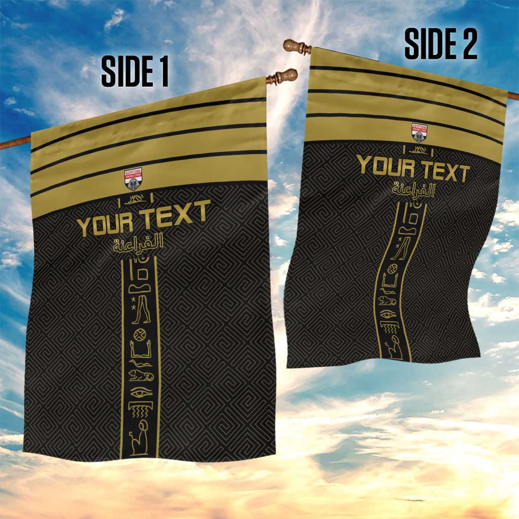 Egyptian Football Custom Garden Flag Yalla Masr - Black Ver