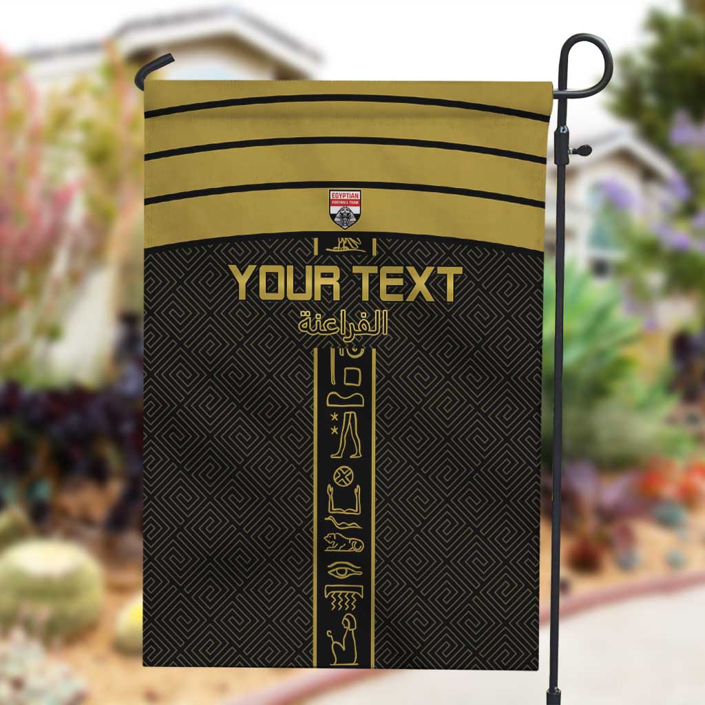 Egyptian Football Custom Garden Flag Yalla Masr - Black Ver