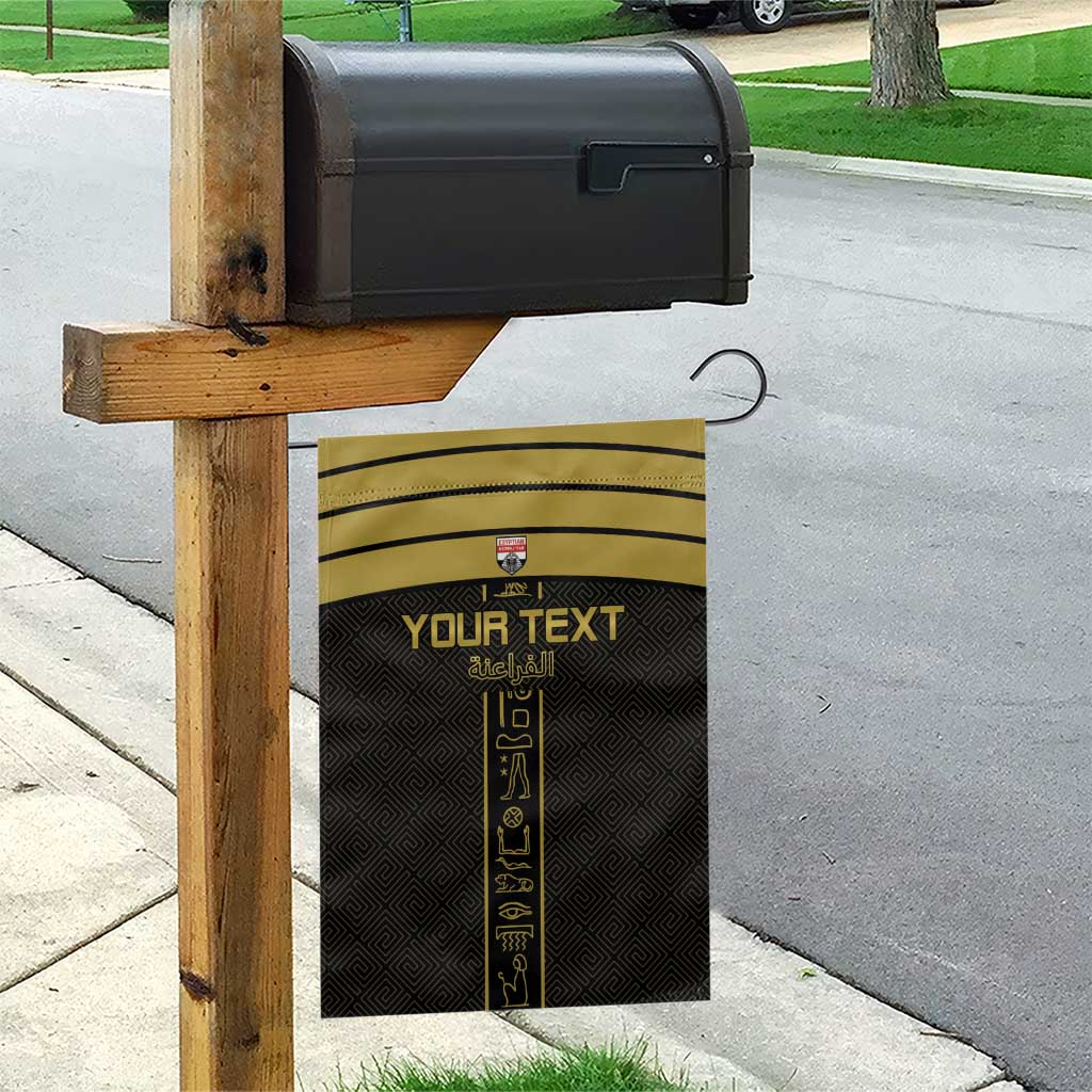 Egyptian Football Custom Garden Flag Yalla Masr - Black Ver