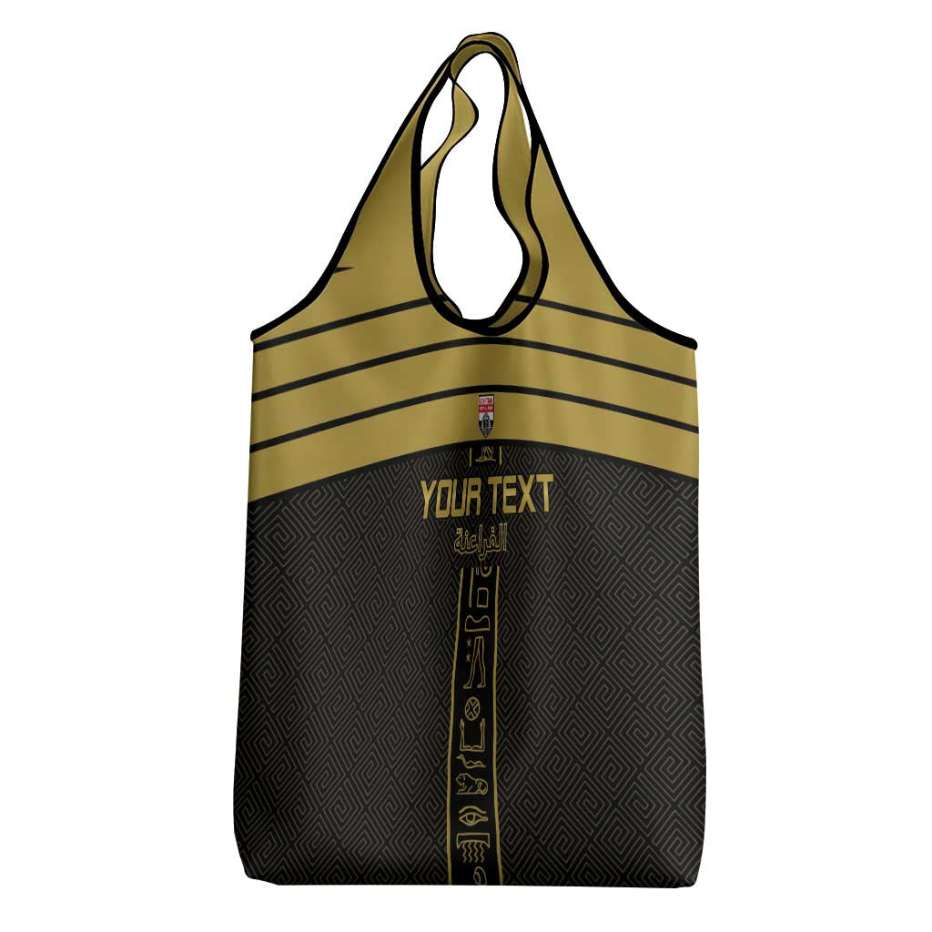 Egyptian Football Custom Grocery Bag Yalla Masr - Black Ver
