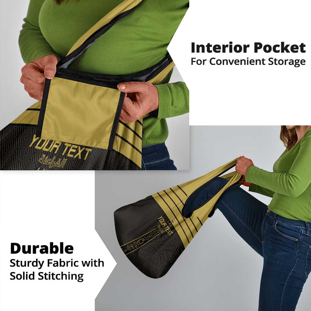 Egyptian Football Custom Grocery Bag Yalla Masr - Black Ver