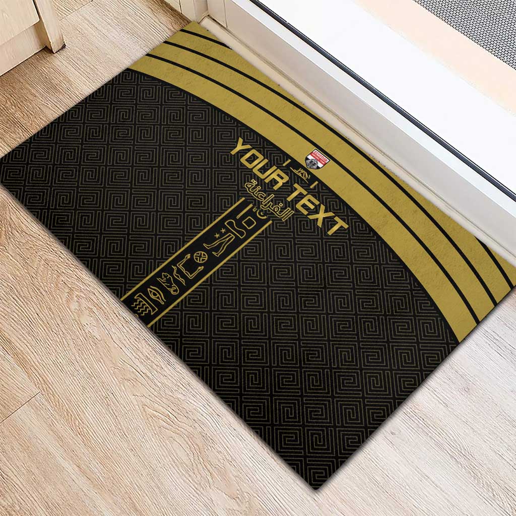 Egyptian Football Custom Rubber Doormat Yalla Masr - Black Ver