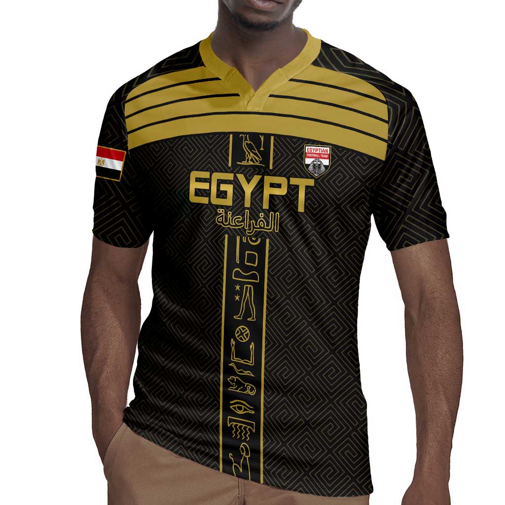 Egyptian Football Custom Rugby Jersey Yalla Masr - Black Ver