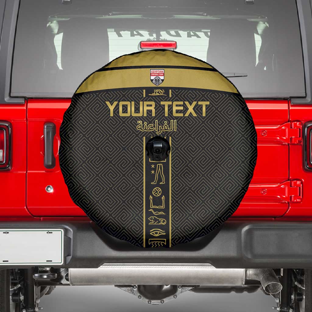 Egyptian Football Custom Spare Tire Cover Yalla Masr - Black Ver