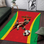 Custom Guinea-Bissau Football Area Rug Go Djurtus Go