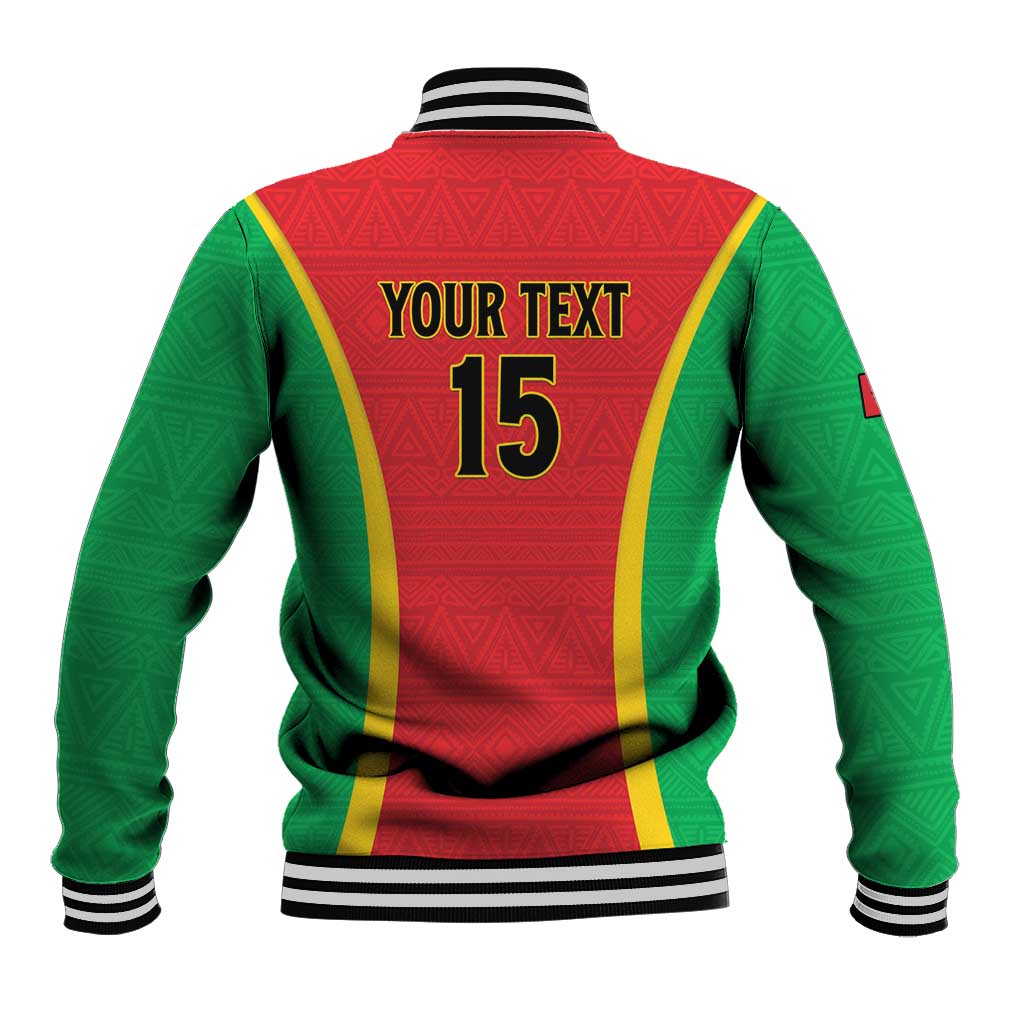 Custom Guinea-Bissau Football Baseball Jacket Go Djurtus Go