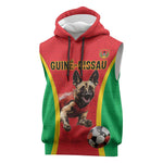 Custom Guinea-Bissau Football Sleeveless Hoodie Go Djurtus Go - African Pride
