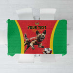 Custom Guinea-Bissau Football Tablecloth Go Djurtus Go