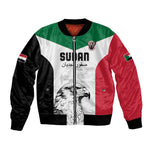 Custom Sudan Football Bomber Jacket Yalla Sudan