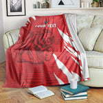 Custom Libya Football Blanket Yalla Libya
