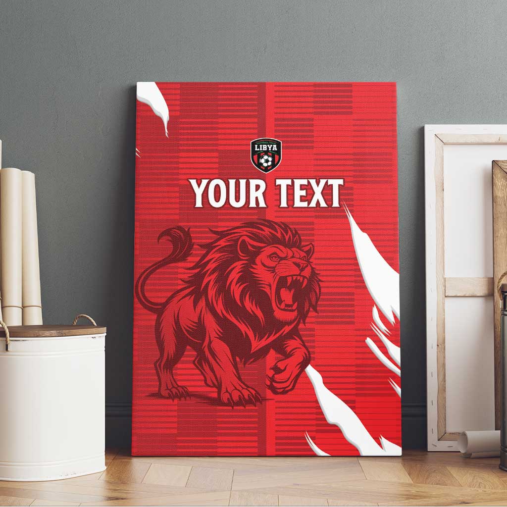 Custom Libya Football Canvas Wall Art Yalla Libya