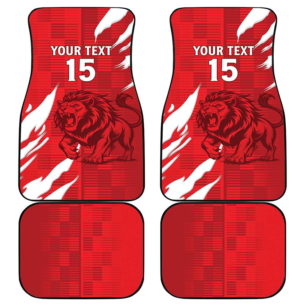 Custom Libya Football Car Mats Yalla Libya