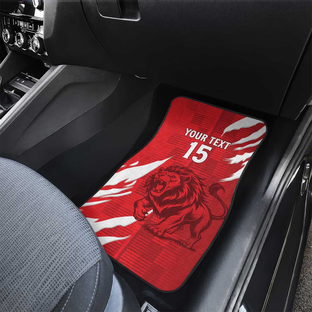 Custom Libya Football Car Mats Yalla Libya