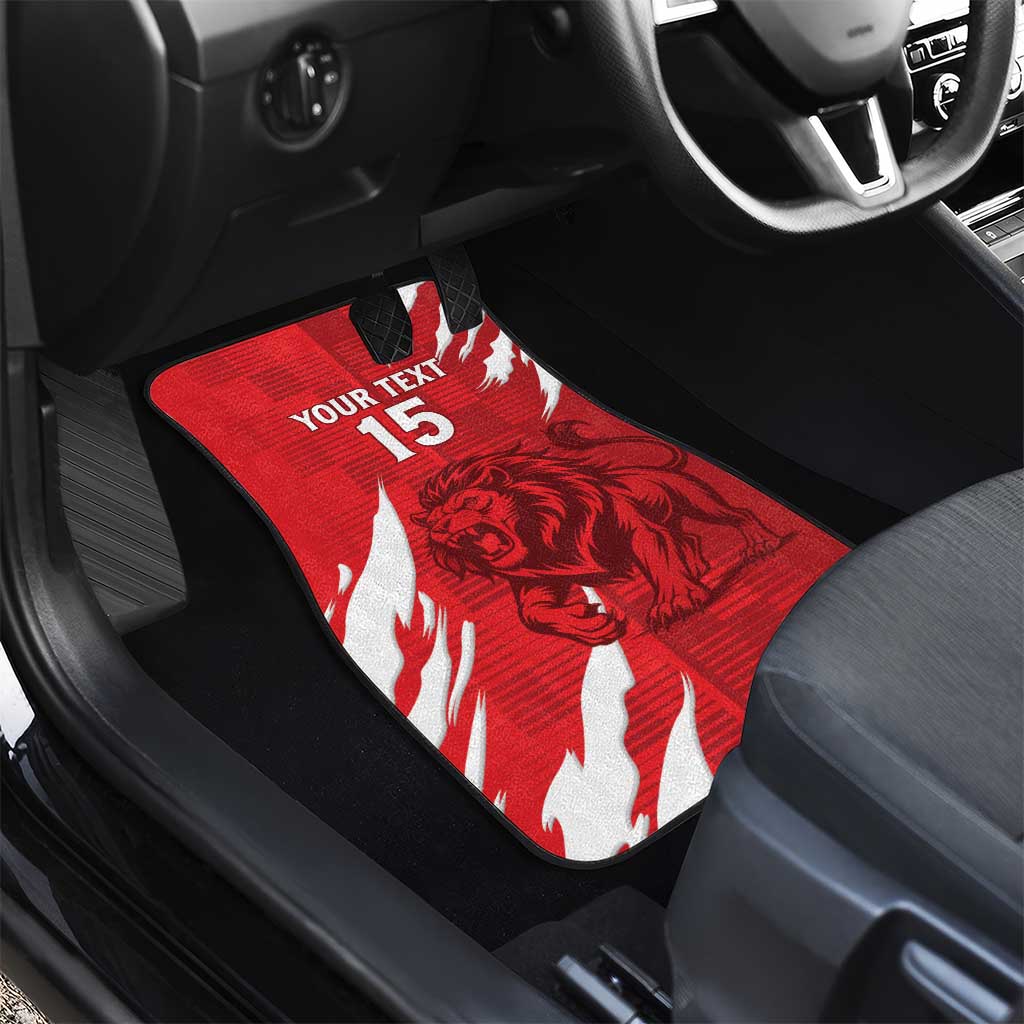 Custom Libya Football Car Mats Yalla Libya