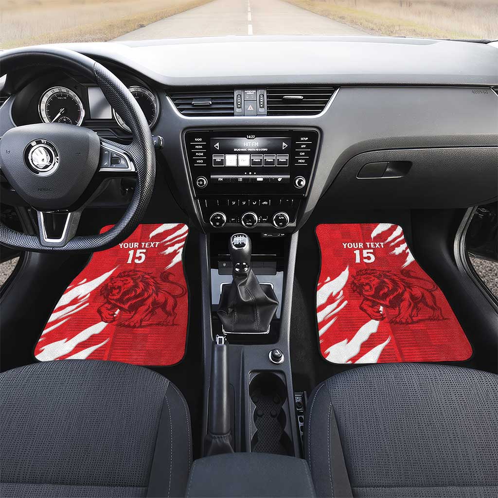 Custom Libya Football Car Mats Yalla Libya