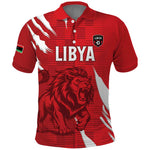 Custom Libya Football Polo Shirt Yalla Libya