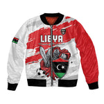 Custom Libya Football Bomber Jacket Forza Fursan Al-Mutawasit