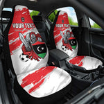 Custom Libya Football Car Seat Cover Forza Fursan Al-Mutawasit