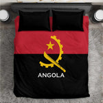 Angola Country Flag Stylized Bedding Set
