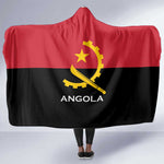 Angola Country Flag Stylized Hooded Blanket