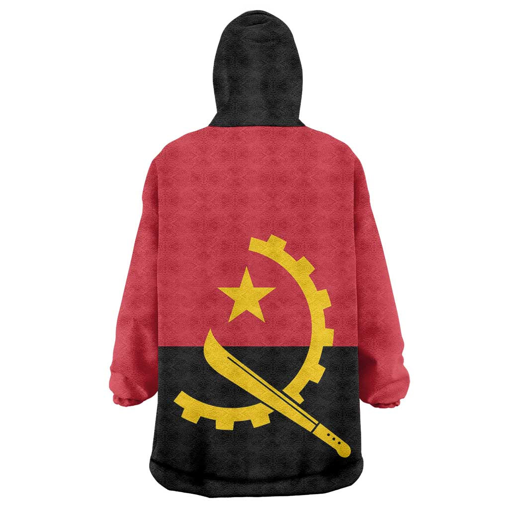 Angola Country Flag Stylized Kid Wearable Blanket Hoodie