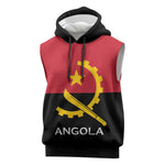 Angola Country Flag Stylized Sleeveless Hoodie - African Pride