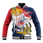 Département de Mayotte Baseball Jacket Ra Hachiri 976 Map With Ylang Ylang