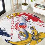 Département de Mayotte Round Carpet Ra Hachiri 976 Map With Ylang Ylang