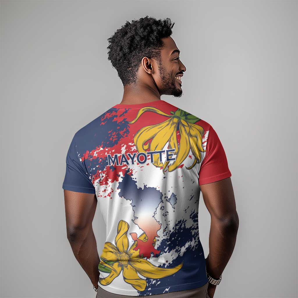 Département de Mayotte T shirt Ra Hachiri 976 Map With Ylang Ylang