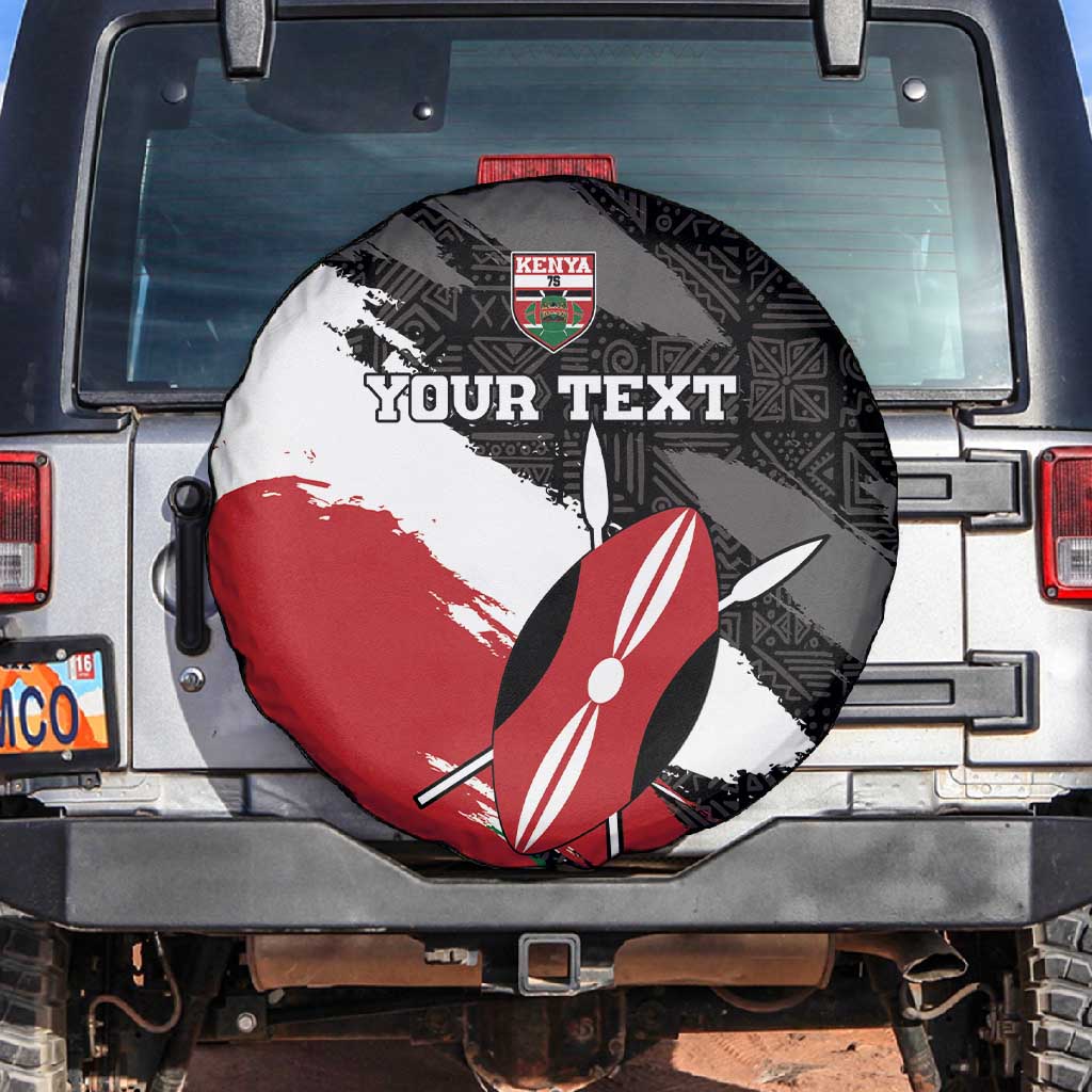 Custom Afro Kenya Spare Tire Cover Rugby Sevens - African Pattern