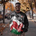 Custom Afro Kenya Sweatshirt Rugby Sevens - African Pattern