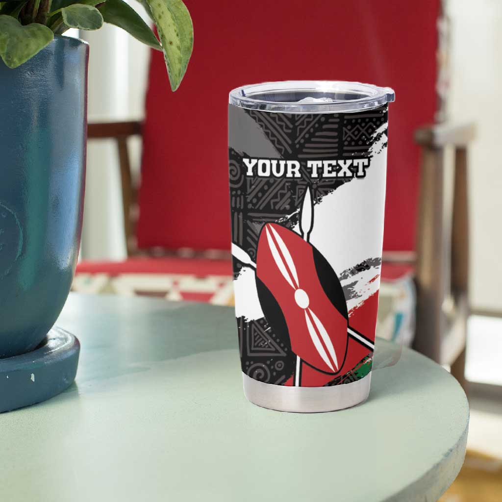 Custom Afro Kenya Tumbler Cup Rugby Sevens - African Pattern