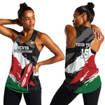 Custom Afro Kenya Women Racerback Tank Rugby Sevens - African Pattern