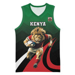 Kenya Rugby Custom Basketball Jersey Simbas Mascot - Sporty Style - African Pride