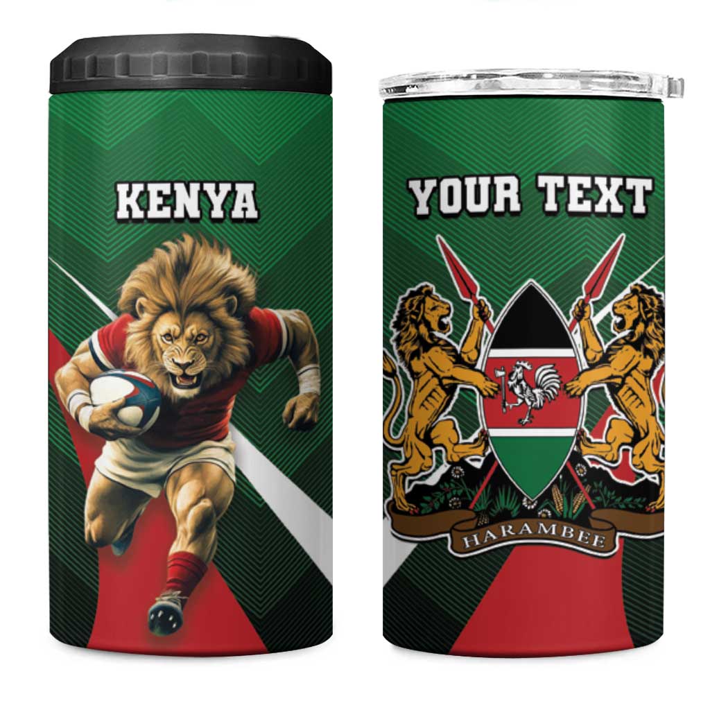 Kenya Rugby Custom Baseball Jacket Simbas Mascot - Sporty Style LT15