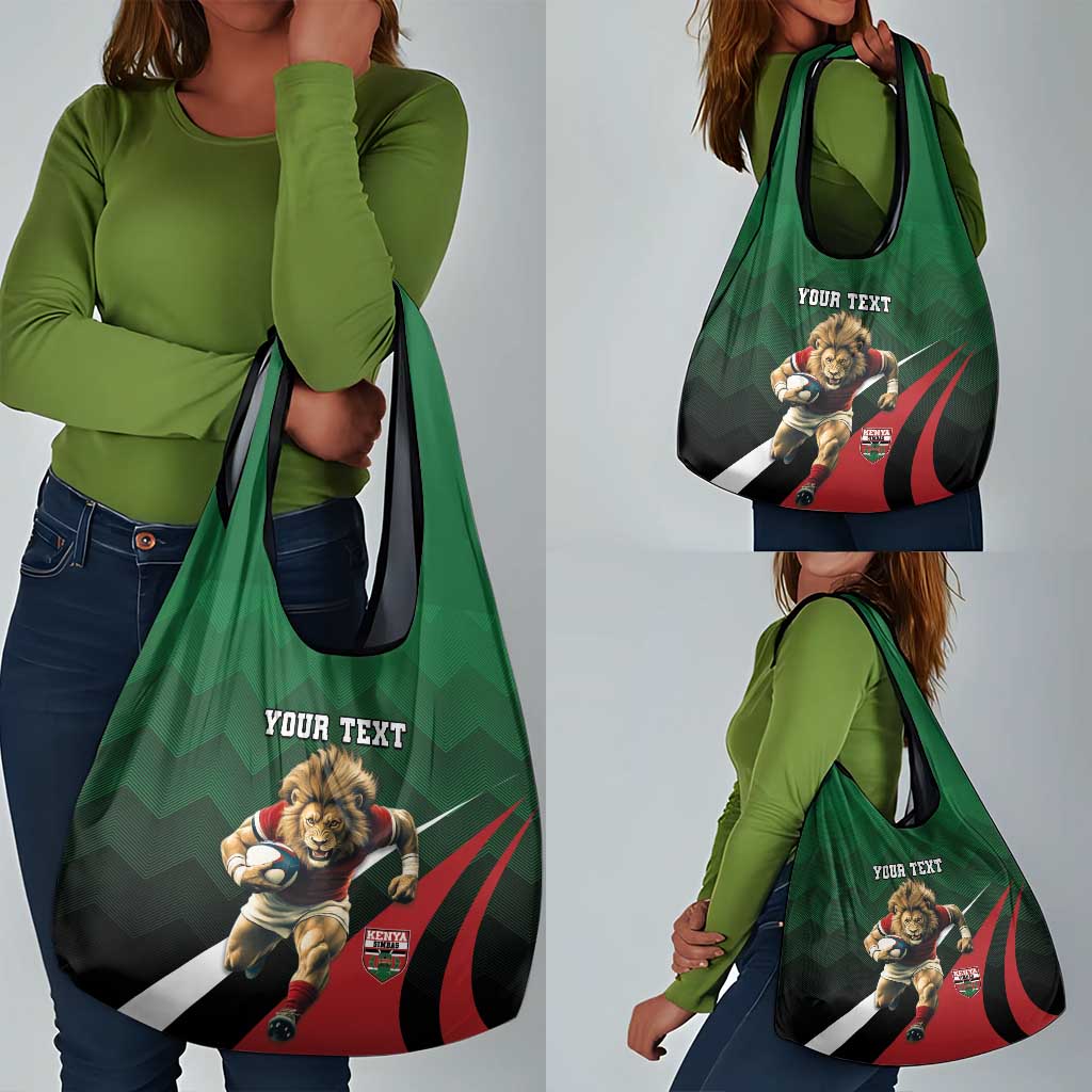 Kenya Rugby Custom Grocery Bag Simbas Mascot - Sporty Style