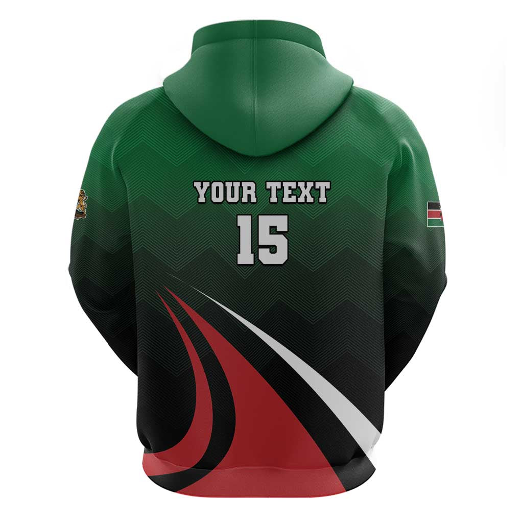Kenya Rugby Custom Hoodie Simbas Mascot - Sporty Style