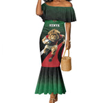 Kenya Rugby Custom Mermaid Dress Simbas Mascot - Sporty Style