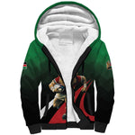 Kenya Rugby Custom Sherpa Hoodie Simbas Mascot - Sporty Style
