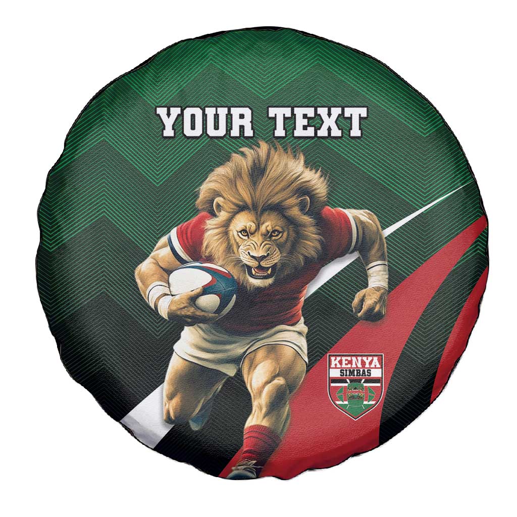 Kenya Rugby Custom Spare Tire Cover Simbas Mascot - Sporty Style