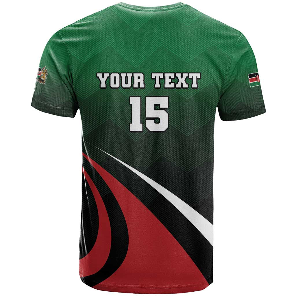 Kenya Rugby Custom T shirt Simbas Mascot - Sporty Style