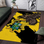 Afro Ghana Area Rug Eagle With Coat Of Arms