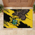 Afro Ghana Rubber Doormat Eagle With Coat Of Arms