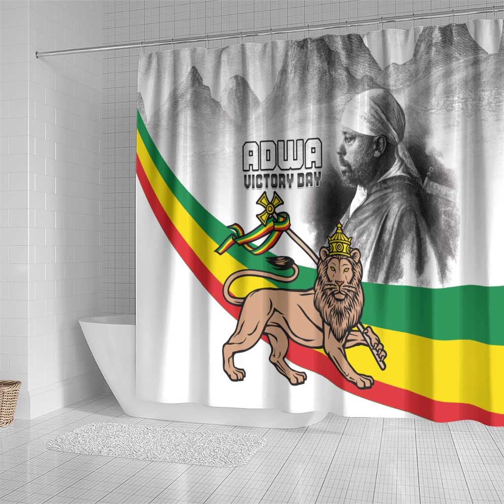 African Victory Menelik II Shower Curtain Battle Of Adwa