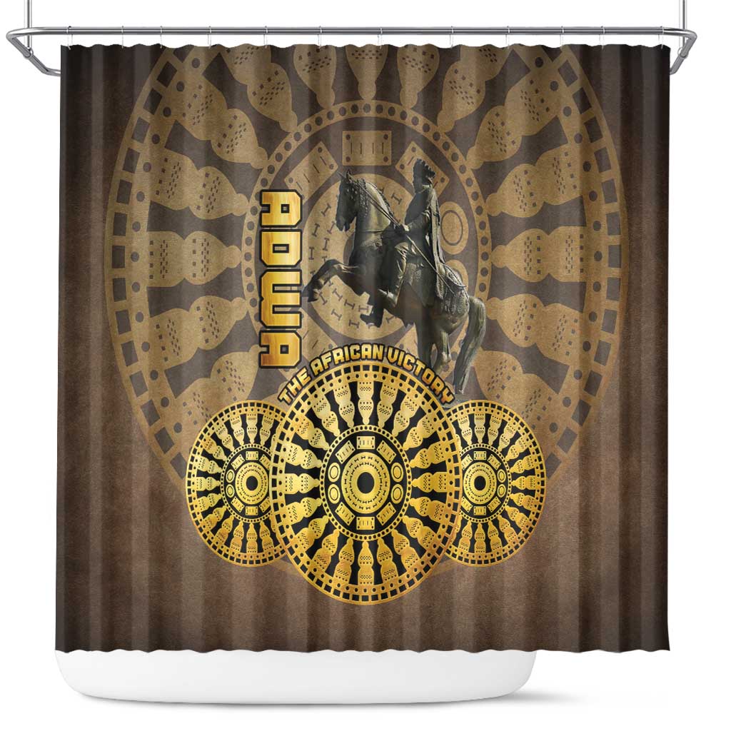 Adwa Victory Day Shower Curtain Adwa Battle Shield - Vintage Style