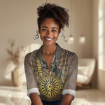Adwa Victory Day Women Casual Shirt Adwa Battle Shield - Vintage Style LT15