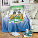 Personalised Sierra Leone Independence Day Blanket Coat Of Arms Flag Map