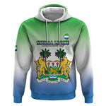 Personalised Sierra Leone Independence Day Hoodie Coat Of Arms Flag Map